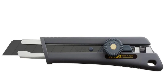 OLFA NOL-1/BB Rubber Grip Ratchet-Lock Utility Knife, 18mm