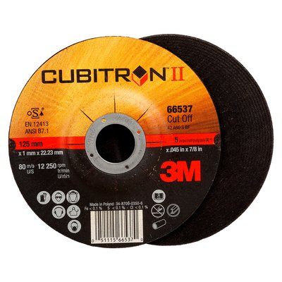 3M™ Cubitron™ II Cut-Off Wheel MMM 71000237 - T27 - 5" in x .045 in x 7/8"