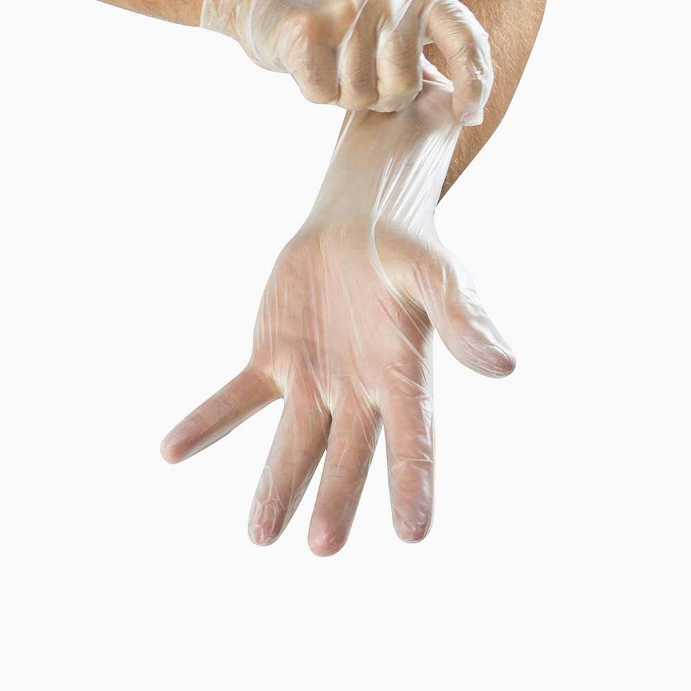 Large shop vinyl gloves