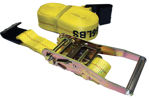 Ratchet Strap/Tie Downs Flat Hook CE 2 X 27