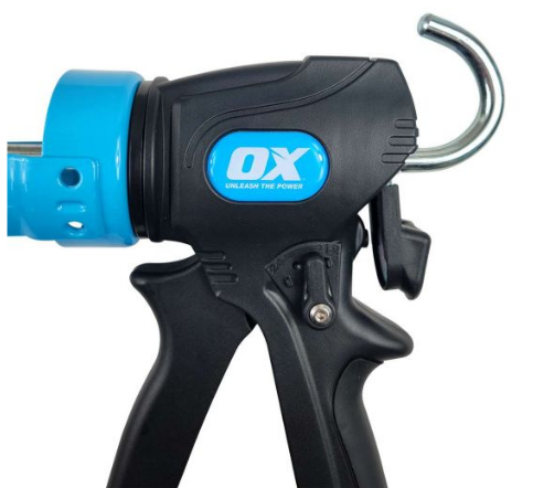 OX Tools Pro Dual Thrust Caulk Gun, 10oz