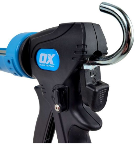 OX Tools Pro Dual Thrust Caulk Gun, 10oz