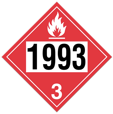 TDG Sign Dangerous Goods Placard, Flammable 1993, Class 3