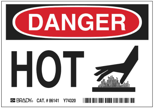 Danger: Hot Sticker