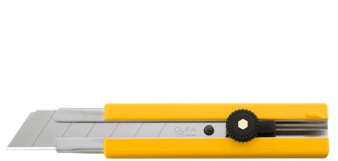 OLFA H-1 Classic Extra Heavy-Duty Utility Knife, 25mm