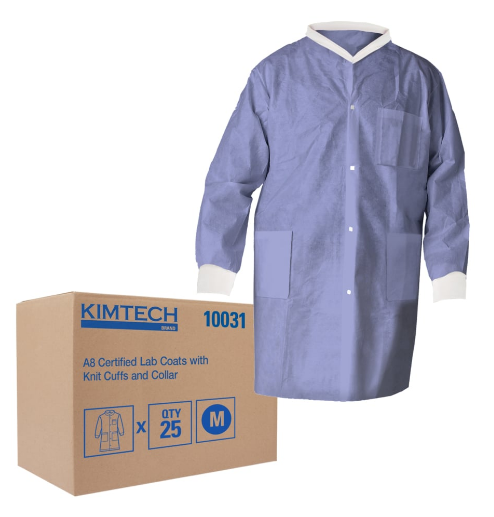 KIMTECH A8 Lab Coats - Blue, Medium