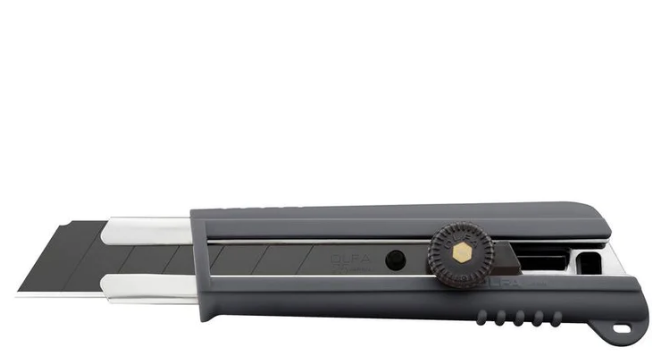 OLFA NH-1 Rubber Grip Ratchet-Lock Utility Knife, 25mm