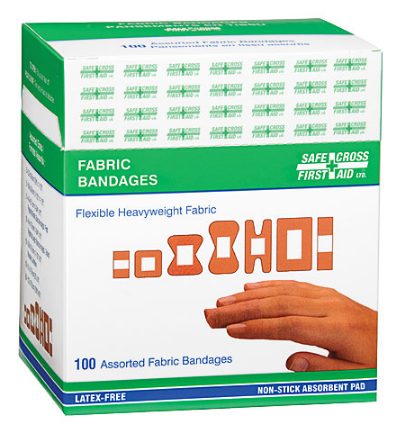 Assorted Fabric Bandages (100/box)