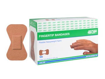 Bandage - Fingertip Flexible Elastic Fabric & Sterile - Various Sizes