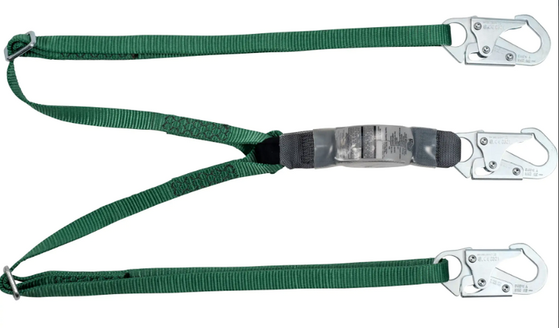 MSA Double Leg Shock Absorbing Lanyard - 6ft