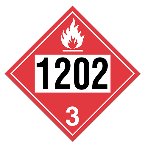 TDG Dangerous Goods Placards, Flammable Liquid/Diesel