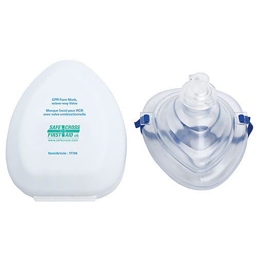 CPR Pocket Mask - Protective Device with Viral & Bacterial Filter in hard case