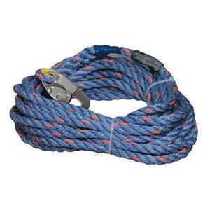 Lifeline - 100' w/3/4" Gate Double locking snap hook and loop