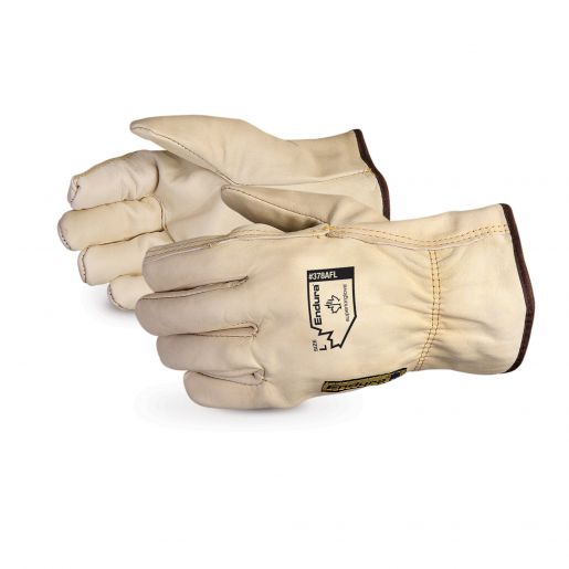 Driver/Roper Gloves - Winter Lined - Cowhide Leather - Endura® By Superior Glove