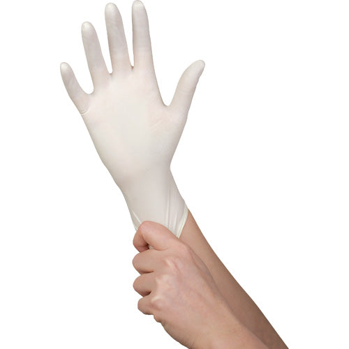 Disposable Latex Gloves - 5 mil Lightly Powdered Natural Colour Class 2 By Showa