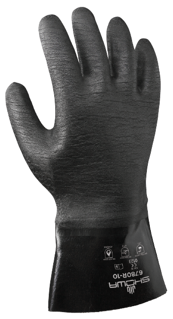 Chemical Gloves - HD Sanitized Chemical Resistant Neoprene Coated Glove - Showa