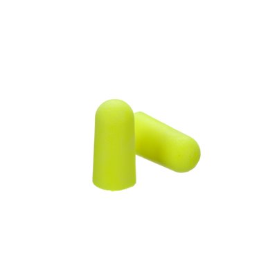 Earplugs 3M™ E-A-Rsoft™ Yellow Neon 312-1250 Pair/Poly Bag 200/Box (NRR33)