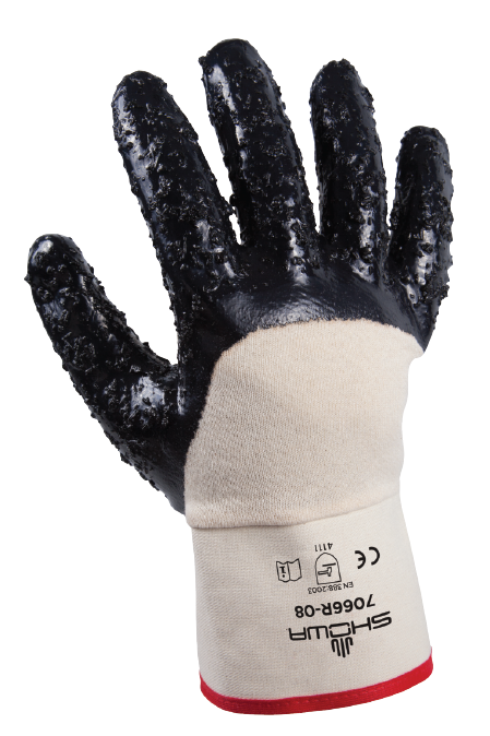 Showa 7066R Nitri-Pro Palm Coated Nitrile Gloves