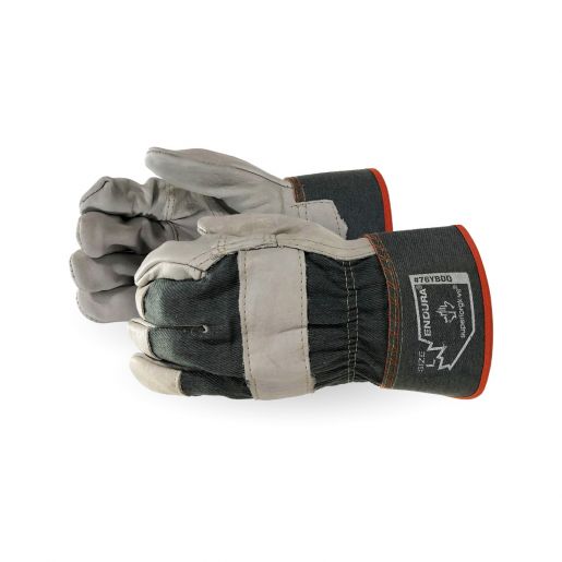 Fitters Gloves - Cowgrain Leather W/Patch Palm - 76YBDQ - Endura® By Superior Glove