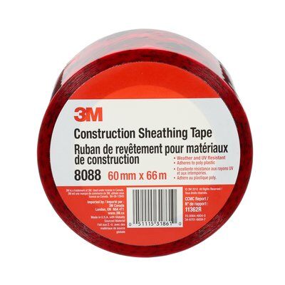 Tape Red Sheathing 3M - 60mm X 66M or 2" X 216'