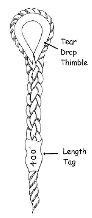 Lifeline - 50' w/3/4" Gate Double locking snap hook and loop