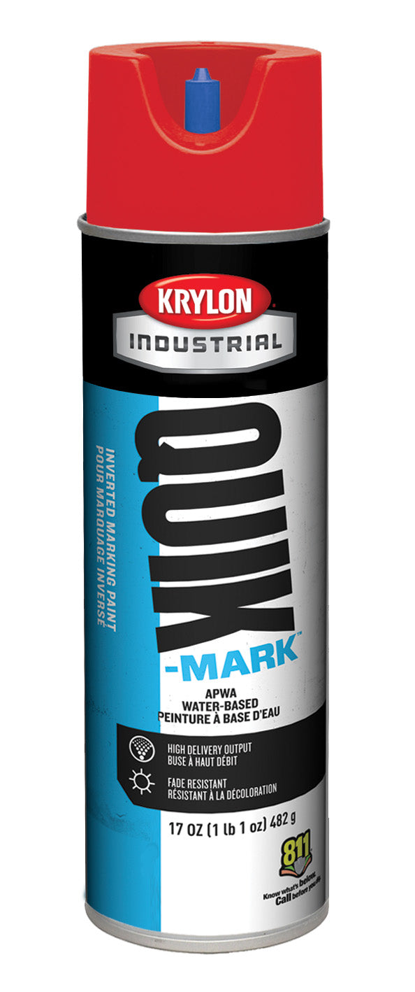 Marking Paint Upside-down/Inverted - Water Based Construction Marking Paint - Quik-mark By Krylon Industrial