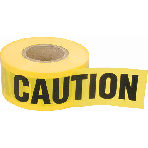 Caution Barricade Tape "Caution" 3" x 1000' - In "Dispenser Box"