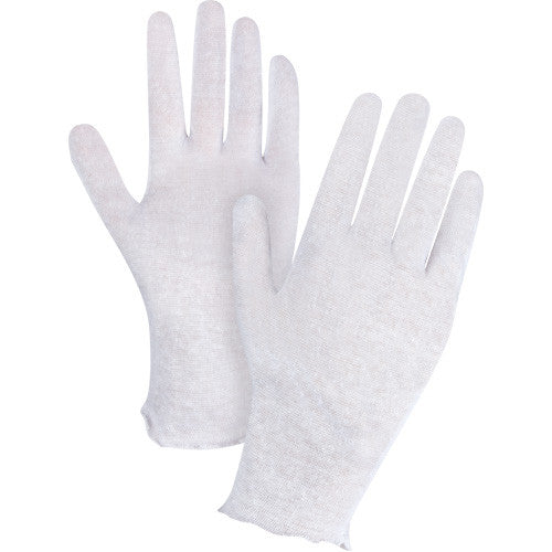 Poly/Cotton Inspection Gloves, Unhemmed