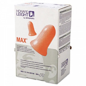 Earplugs Max® Howard Leight® Max-1-D Dispenser Refill 500/Box (NRR33)