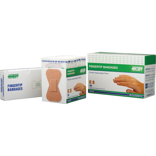 Bandage - Fingertip Flexible Elastic Fabric & Sterile - Various Sizes