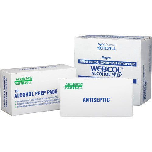 Alcohol Antiseptic Prep Pads 3 X 7cm (100)