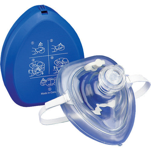 CPR Pocket Mask - Protective Device with Viral & Bacterial Filter in hard case