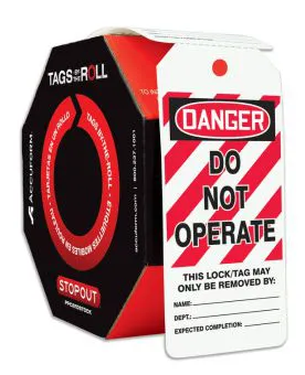 OSHA Danger Tags by the Roll: Do Not Operate