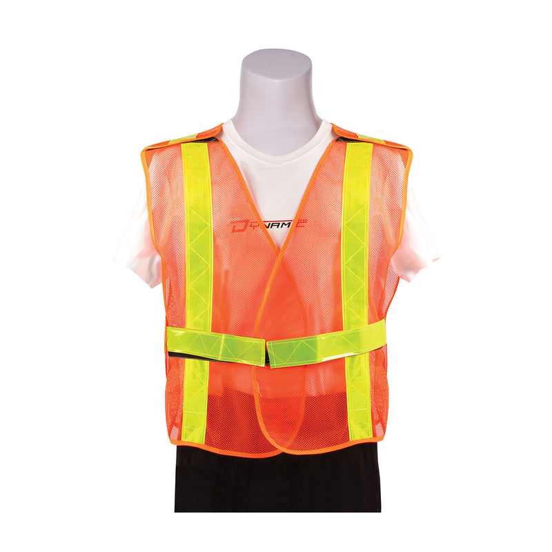 Daytime Traffic Safety Vest - 5 Point Tear-Away (Bulk 25/Case)