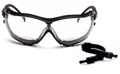 Safety Goggle - Glasses W/Foam Gasket - Pyramex Brand Model