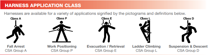 Harness Class A/P - 3M™ Protecta® Comfort Line - D-Ring & Positioning 420 Lbs. Capacity 1161205C or 1161207C