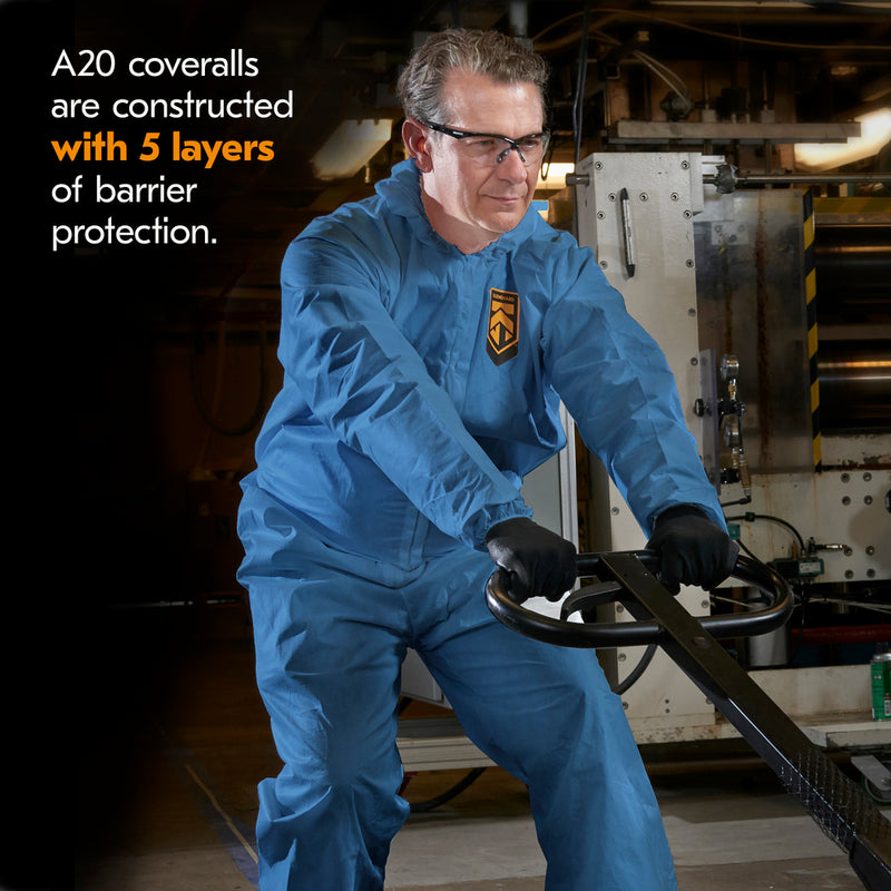 MEDIUM KLEENGUARD A20 COVERALLS W/HOOD