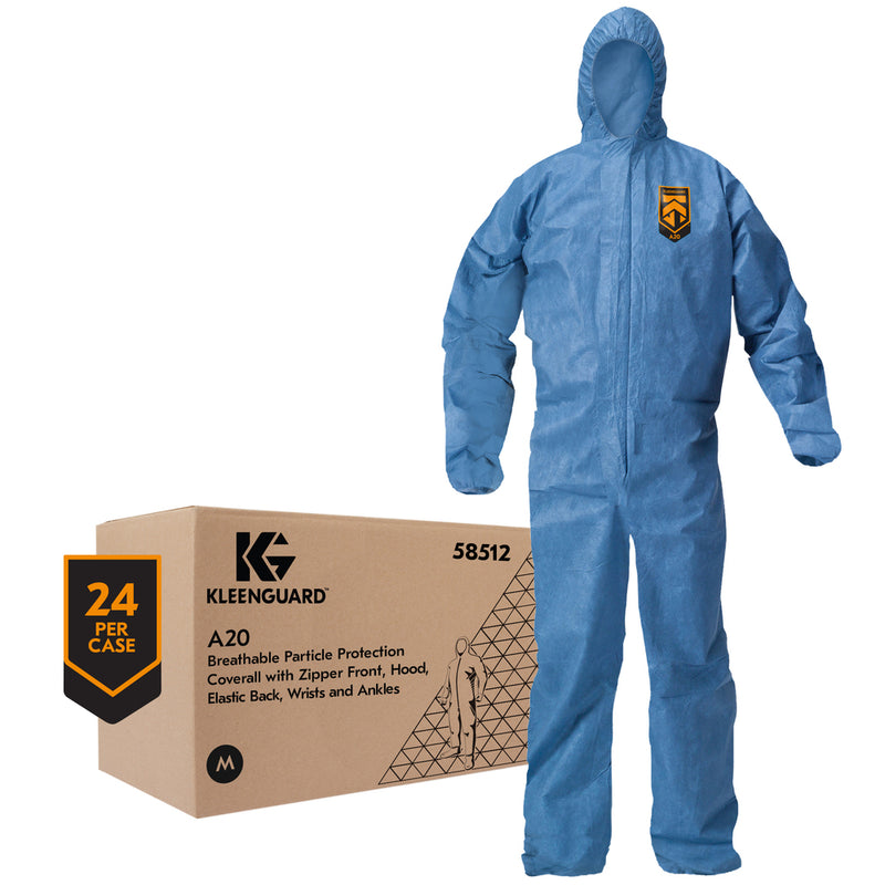MEDIUM KLEENGUARD A20 COVERALLS W/HOOD