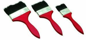 TGB Paint Brush - Red Handle - Black Bristle Tuff Grade