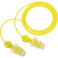 Earplugs 3M™ Tri-Flange™ Corded "Reusable" P3000 100/Box (NRR26)