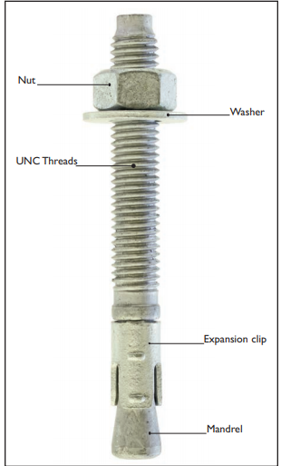 Wedge Anchors - Galvanized TZ Torque Controlled Mechanical Expansion Wedge Anchors