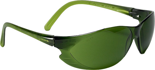 Shade Medium Green Safety Glasses